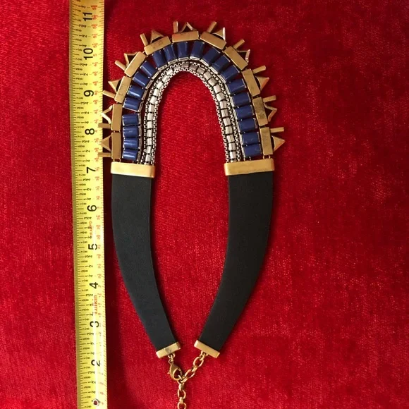 Stella & Dot Black and Gold Reversible Crystal Necklace - Picture 10 of 10